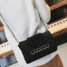  Fashion Chain Decoration Black Leather Crossbody Bag