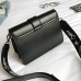  Fashion Embroidered Design Black PU Crossbody Bag