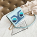  Fashion Patchwork Blue PU Crossbody Bags