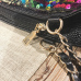  Fashionable Sequined Decorative Black PU Shoulder Bags