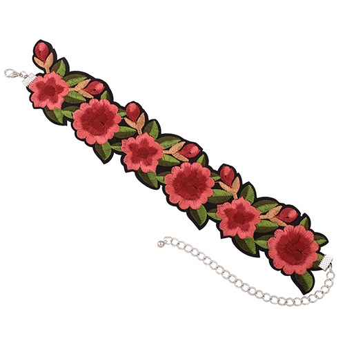 Fashion Embroidery Fabric Choker