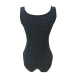  Euramerican Hot Drilling Decorative Black Spandex One-piece Jumpsuits