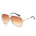  Fashion Gold Frame Coffee PC Sunglasses