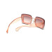  Fashion Gradient Orange PC Sunglasses