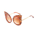  Fashion Pearl Decoration Leopard PC Sunglasses