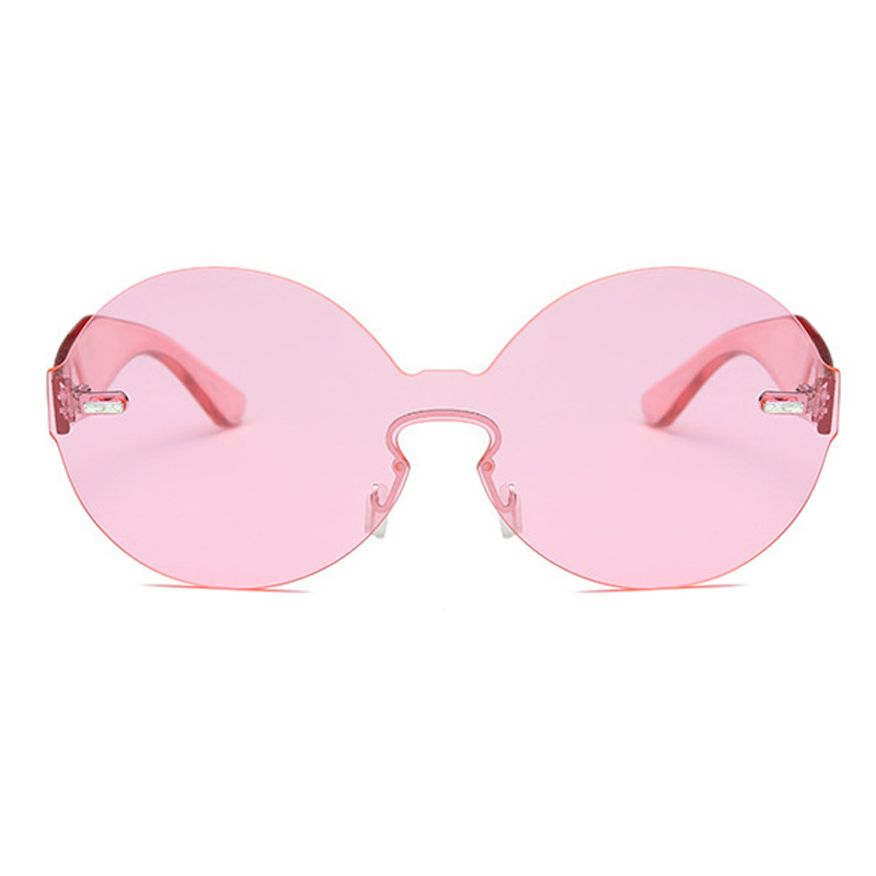  Fashion Pink Plastic Sunglasses