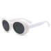  White Patchwork PC Sunglasses