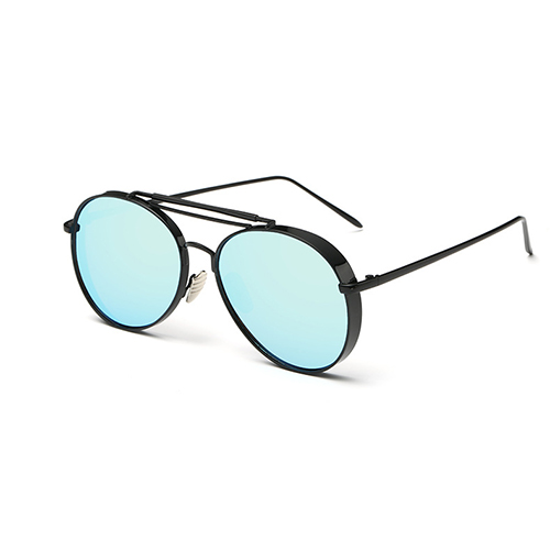 Euramerican Blue Metal Sunglasses