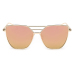 Euramerican Hollow-out Pink Metal Sunglasses