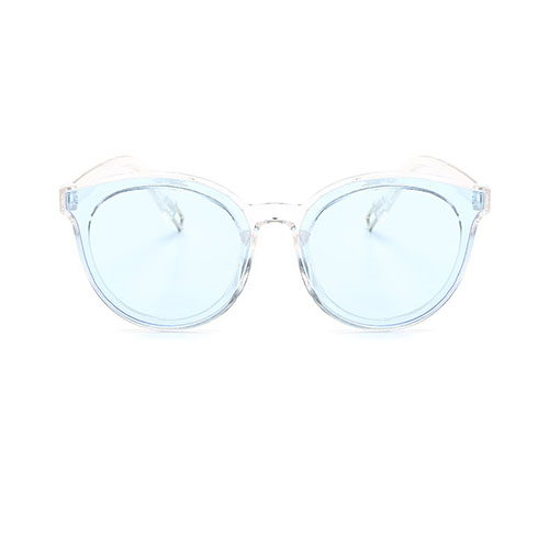 Fashion See-Through Blue PC Sunglasses