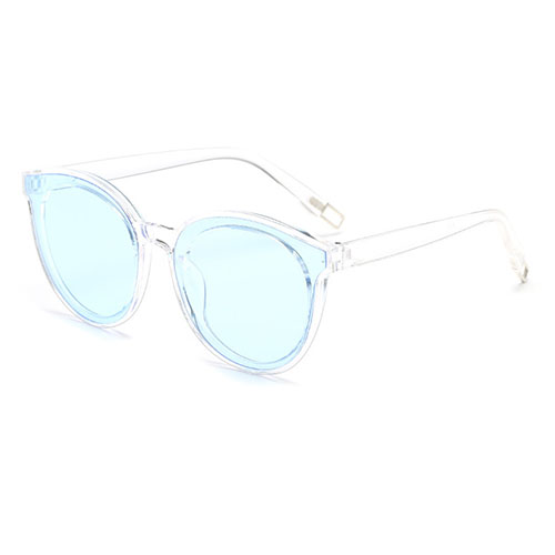 Fashion See-Through Blue PC Sunglasses