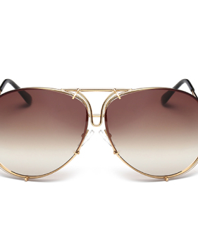 Stylish Gold Metal Sunglasses