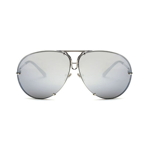 Stylish Silver Metal Sunglasses