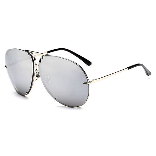 Stylish Silver Metal Sunglasses