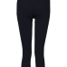  Leisure Broken Holes Black Cotton Skinny Ninth Pants