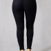  Trendy High Waist Black Denim Pants