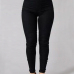  Trendy High Waist Black Denim Pants