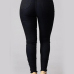  Trendy High Waist Embroidered Design Black Denim Pants