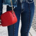  Trendy High Waist Zipper Design Blue Denim Jeans