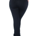 Fashionable High Waist Broken Holes Black Denim Pants