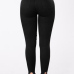 Leisure High Waist Broken Holes Black Cotton Jeans