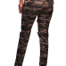 Stylish Camouflage Printed Broken Holes Denim Pants