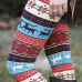  Christmas Elk Print Casual Leggings(Non Positioning Printing)