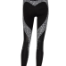  Euramerican High Waist Panther Print Black Polyester Leggings