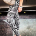  Euramerican High Waist Printed Polyester Leggings