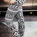  Euramerican High Waist Printed Polyester Leggings