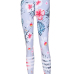  Euramerican High Waist Printed White Polyester Leggings