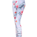  Euramerican High Waist Printed White Polyester Leggings