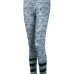  Stylish High Waist Patchwork Grey Polyester Leggings