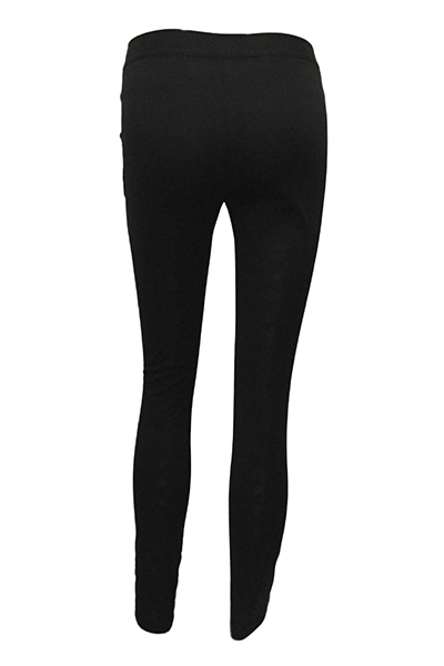 Cotton Blends Solid High Leggings