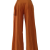  Stylish High Waist Yellow Cotton Pants(With Belt)