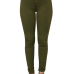  Stylish Mid Waist Green Cotton Blends Pants