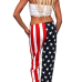 Euramerican Bateau Neck Sleeveless Printed Cotton Two-piece Pants Set