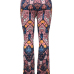 Euramerican High Waist Printed Cotton Pants