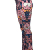 Euramerican High Waist Printed Cotton Pants