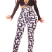 Stylish High Waist Letters Printed Qmilch Pants