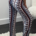 Stylish High Waist Printed Cotton Pants