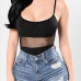 Denim Solid Zipper Fly High Skinny Shorts