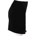  Euramerican Zipper Design Black Polyester Sheath Mini Skirts