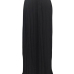  Trendy High Waist Black Polyester Pleated Skirts