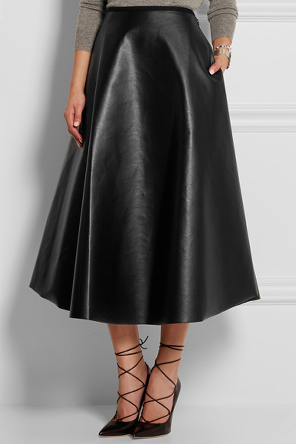  Trendy Mid Black Leather Mid Calf Skirts