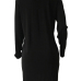  Polyester Casual O neck Cap Sleeve Long Sleeve Straight Mini Dresses