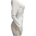  Sexy V Neck Hollow-out White Milk Fiber Sheath Mini Dress