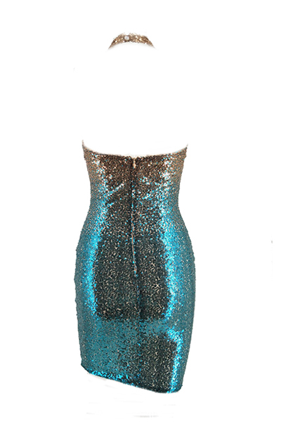 Euramerican  Sequined Decorative Sheath Knee Length Dress