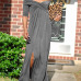 Leisure Dew Shoulder Grey Cotton Blend Ankle Length Dress