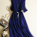 New boutique women's silk delivery belt circular collar mid-sleeve mulberry silk dress spring skirt #95043